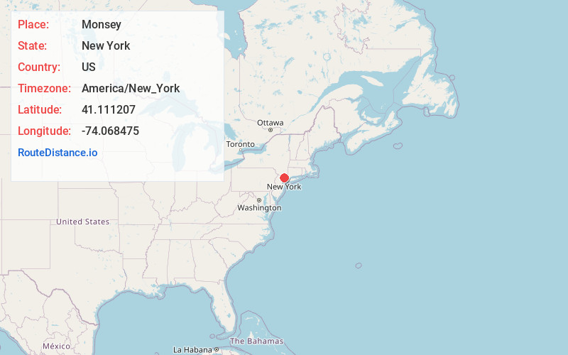 Map of Monsey