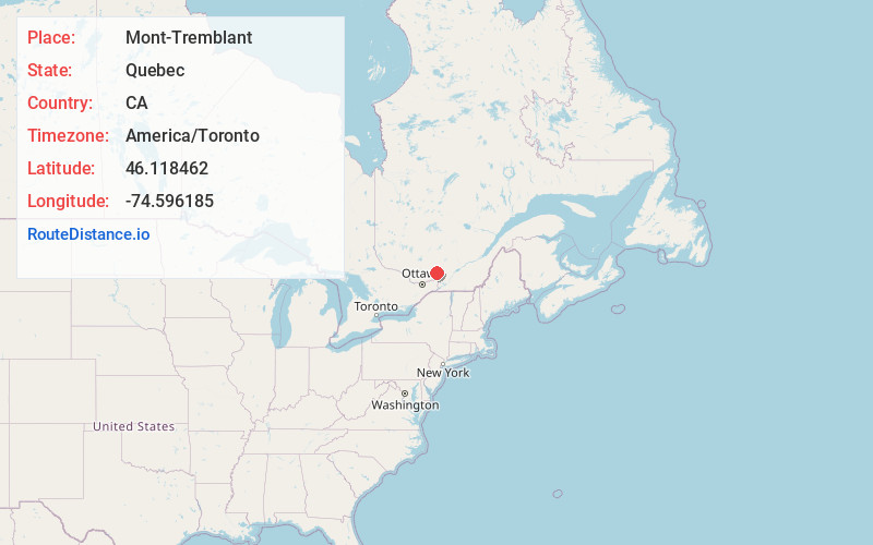 Map of Mont-Tremblant