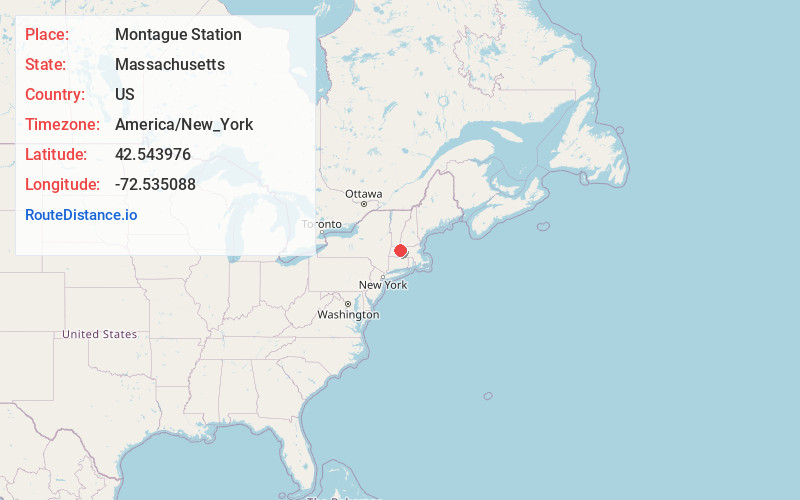 Map of Montague Station