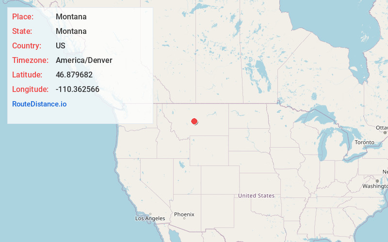 Map of Montana