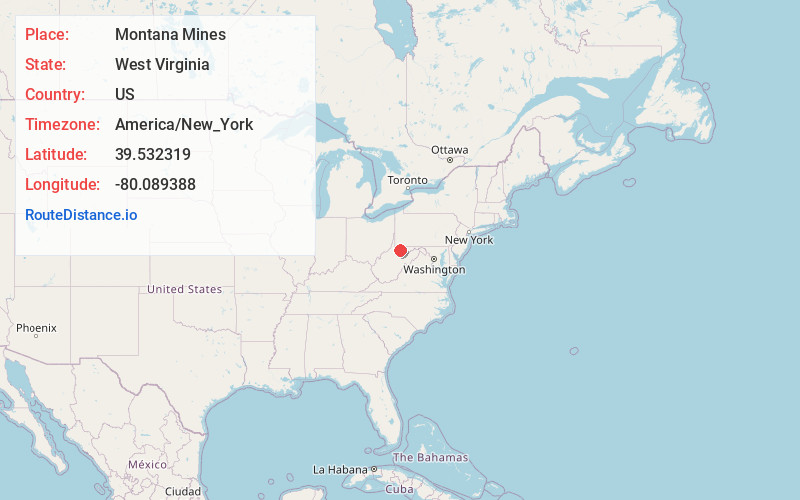 Map of Montana Mines