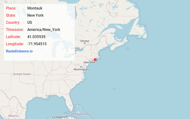 Map of Montauk