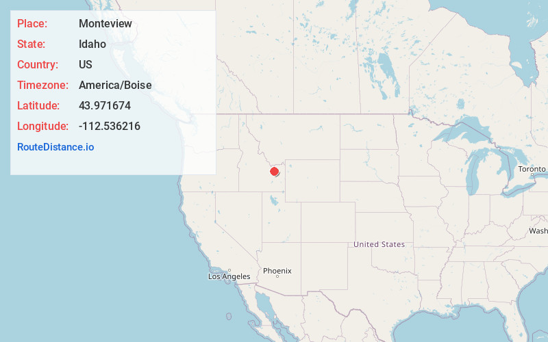 Map of Monteview