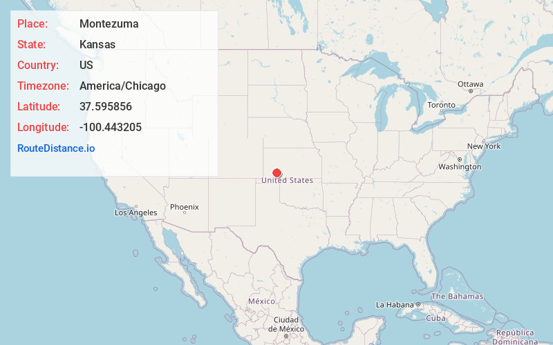 Map of Montezuma