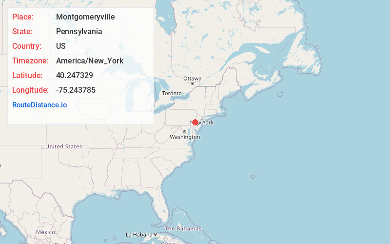 Map of Montgomeryville