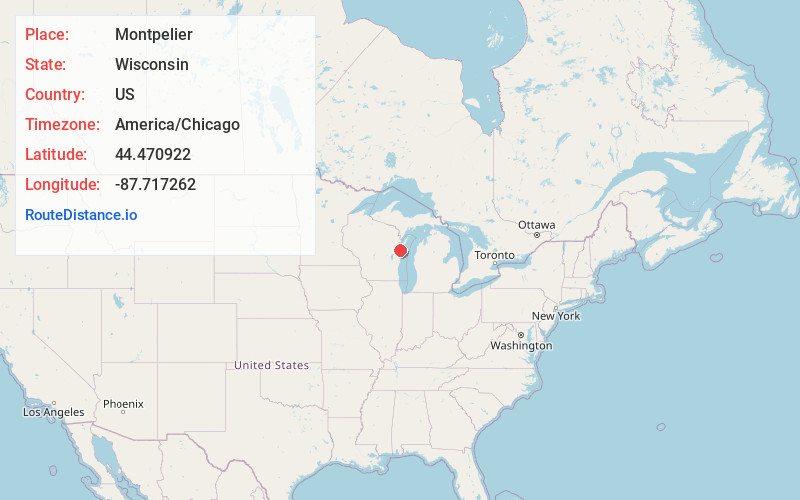 Map of Montpelier