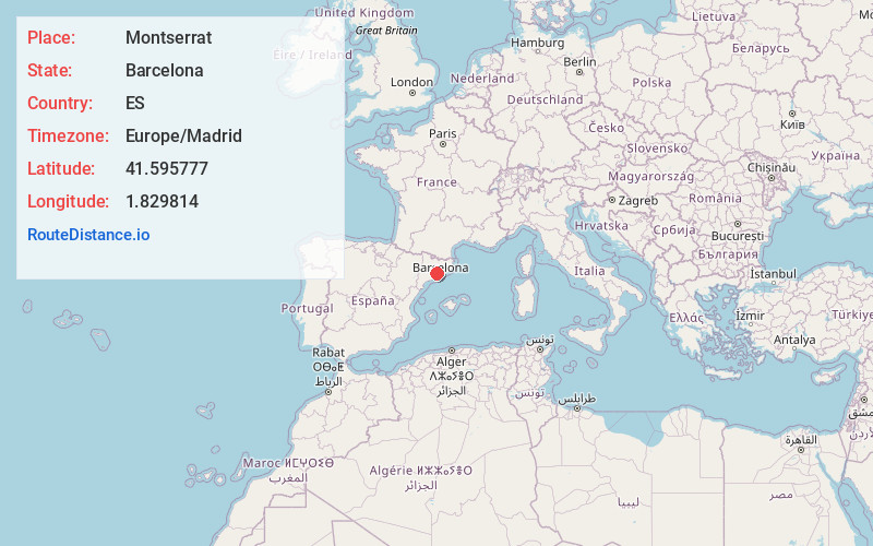 Map of Montserrat