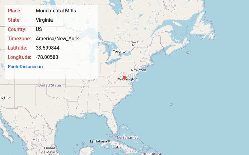 Map of Monumental Mills