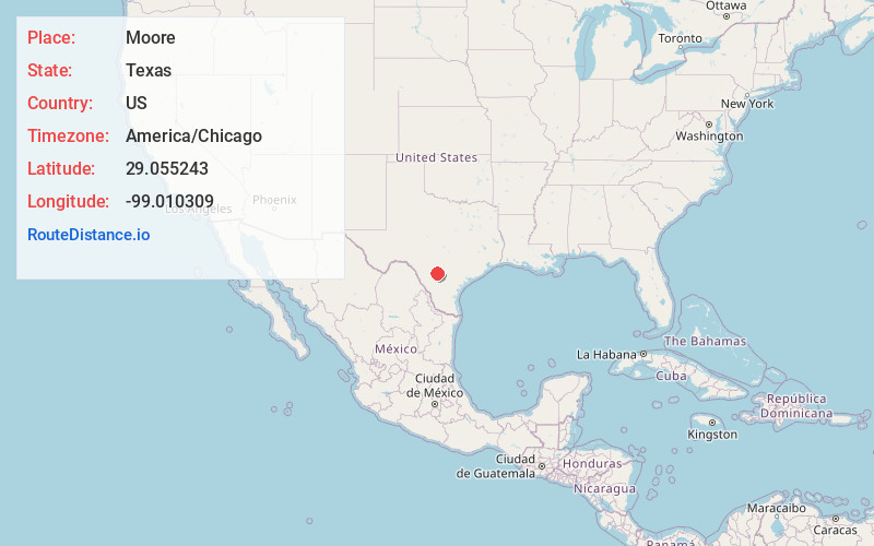 Map of Moore