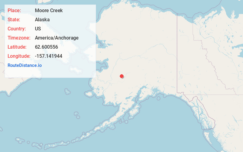 Map of Moore Creek