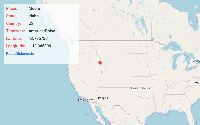 Map of Moore
