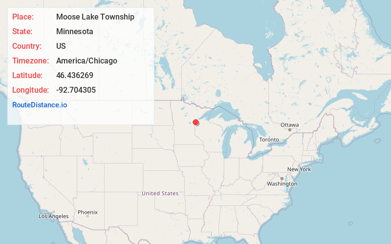 Map of Moose Lake Township