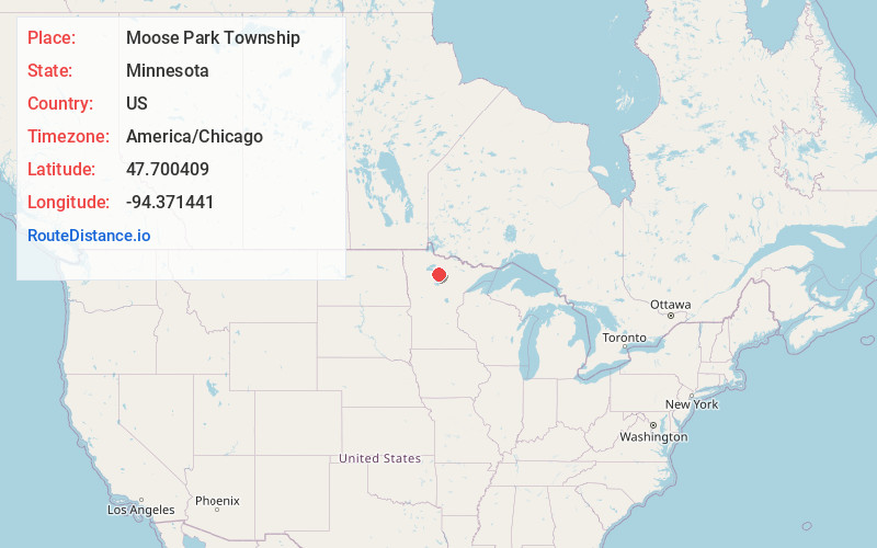 Map of Moose Park Township