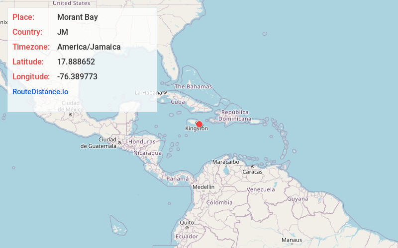 Map of Morant Bay
