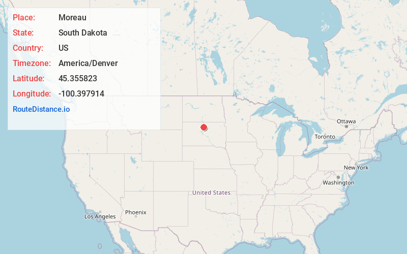 Map of Moreau
