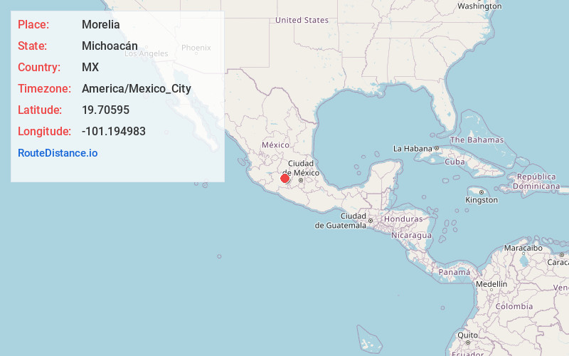 Map of Morelia