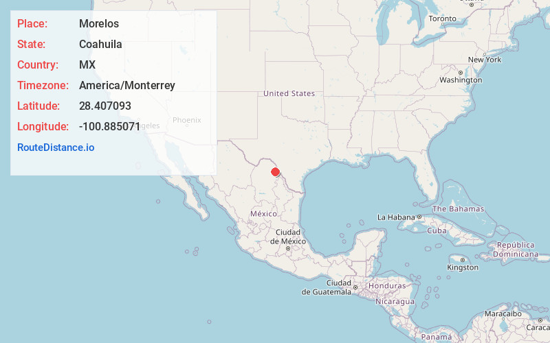 Map of Morelos