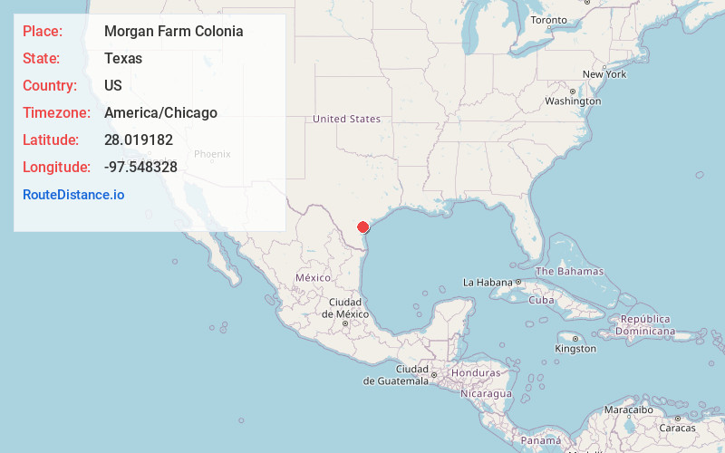 Map of Morgan Farm Colonia