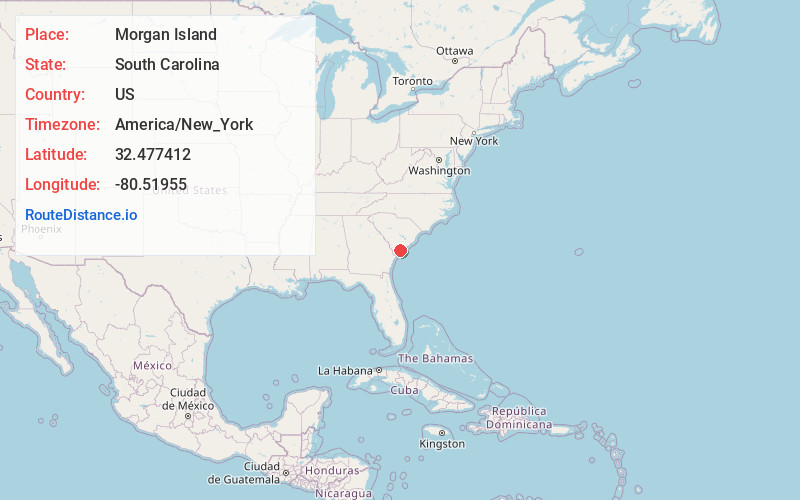 Map of Morgan Island
