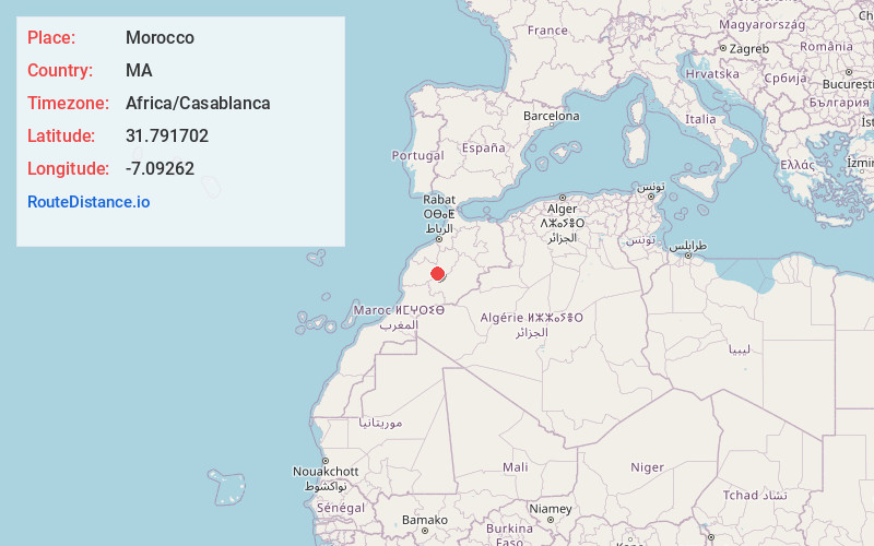 Map of Morocco