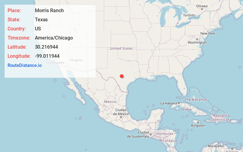 Map of Morris Ranch