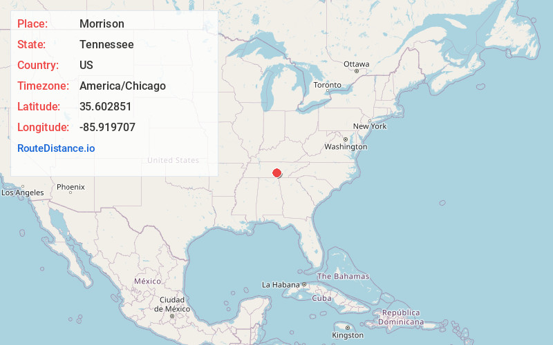 Map of Morrison