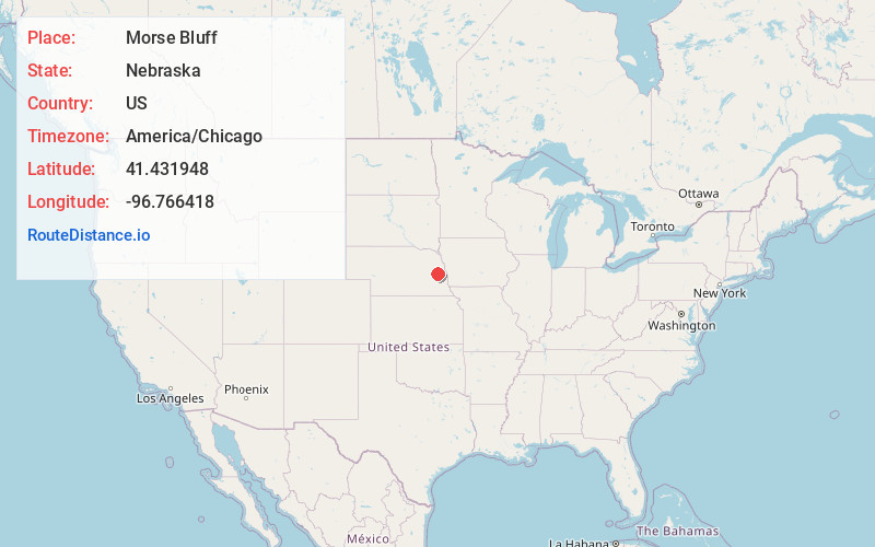 Map of Morse Bluff