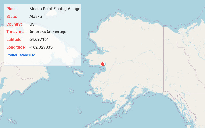 Map of Moses Point Fishing Village