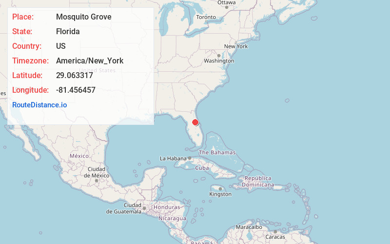 Map of Mosquito Grove