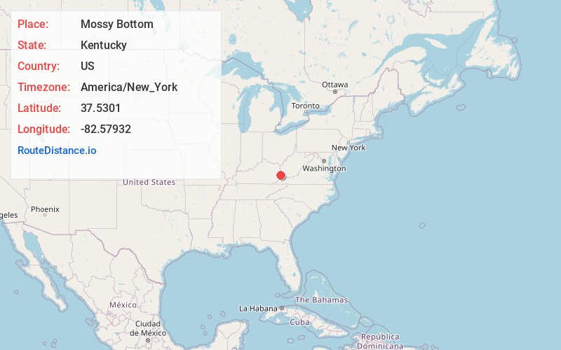 Map of Mossy Bottom