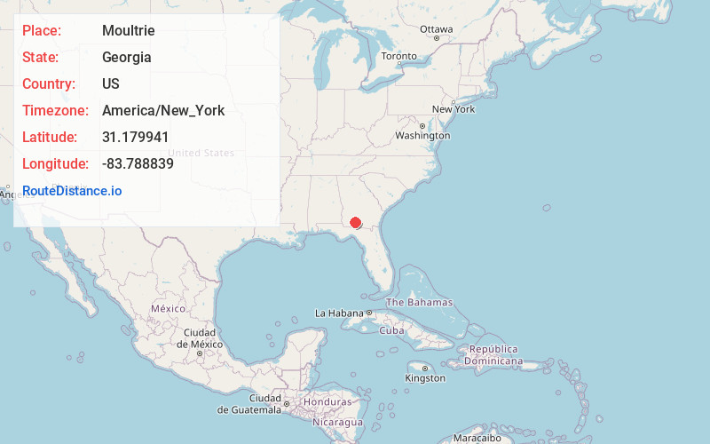 Map of Moultrie