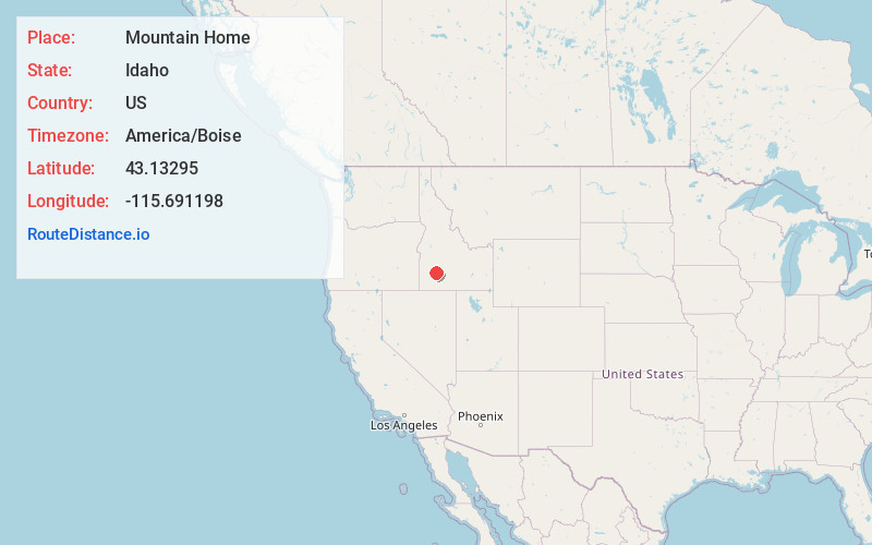 Map of Mountain Home