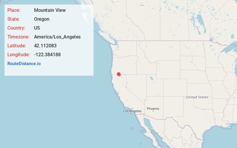 Map of Mountain View