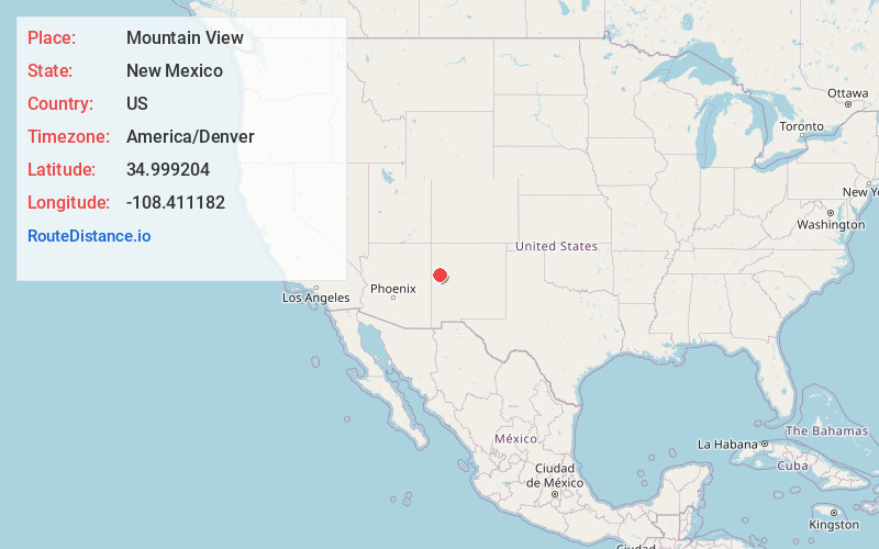 Map of Mountain View