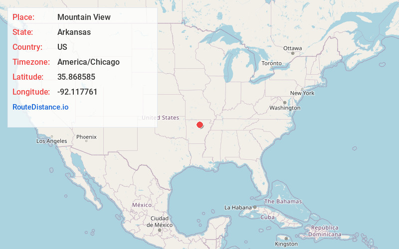 Map of Mountain View