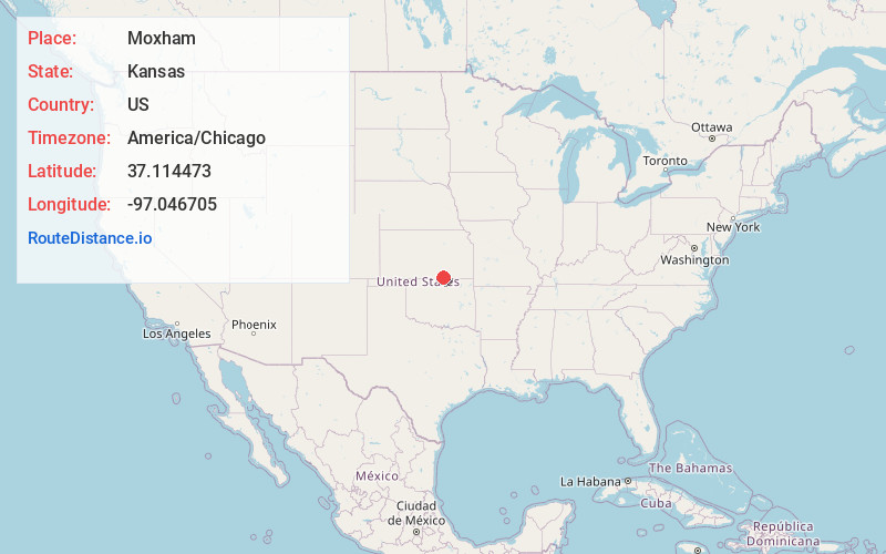 Map of Moxham