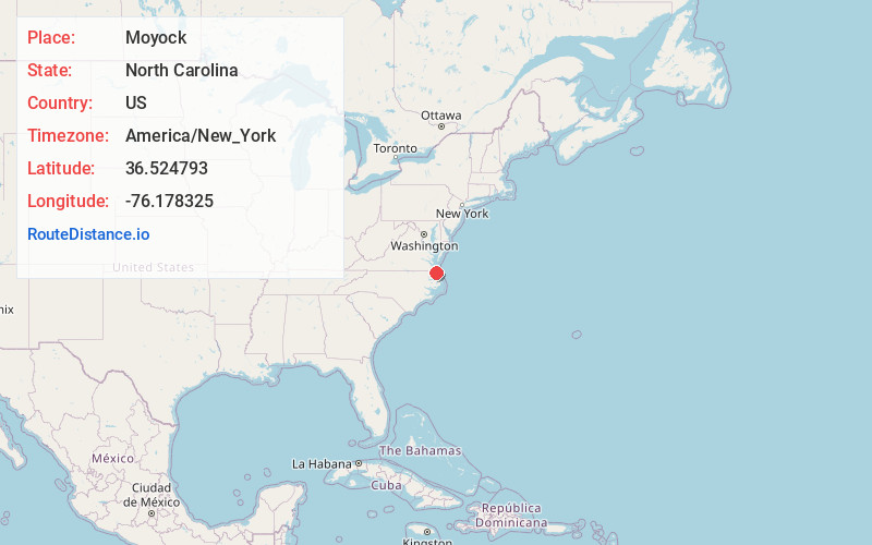 Map of Moyock