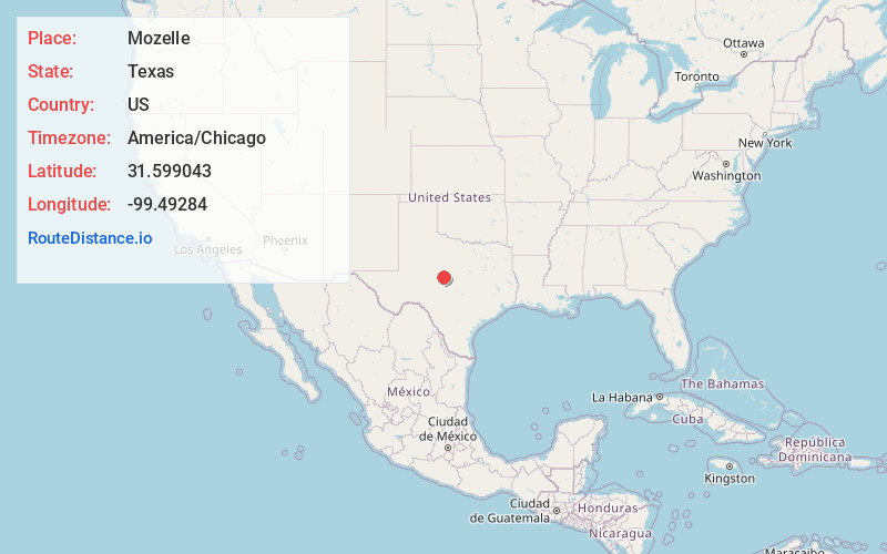Map of Mozelle