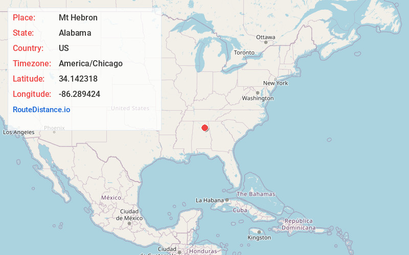 Map of Mt Hebron