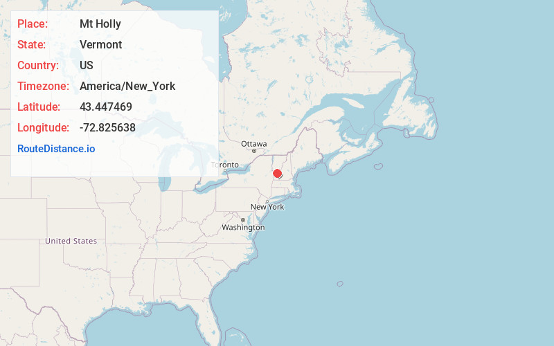 Map of Mt Holly