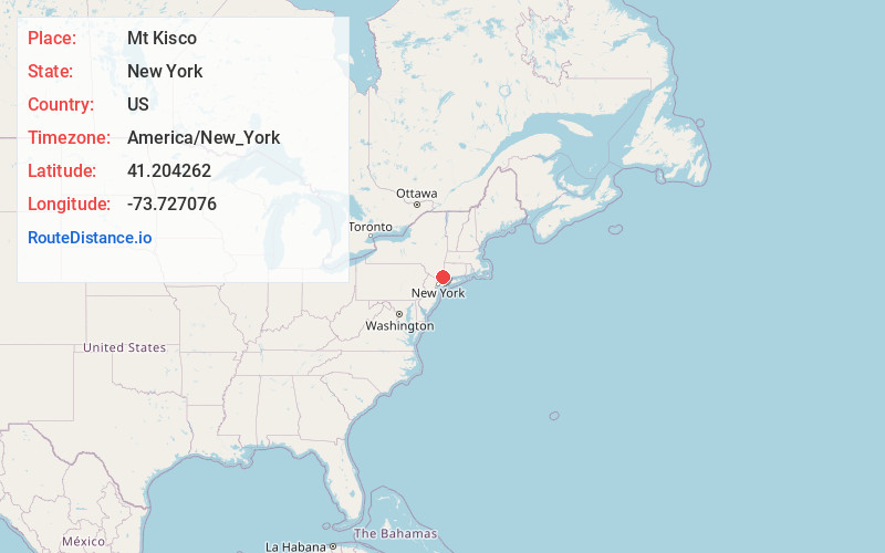 Map of Mt Kisco