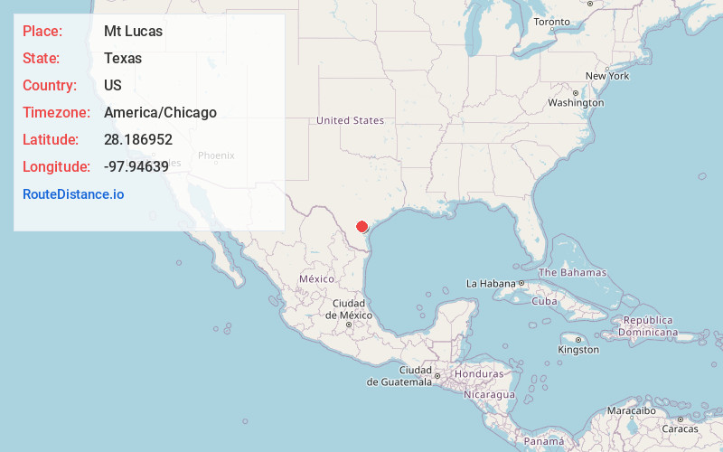 Map of Mt Lucas