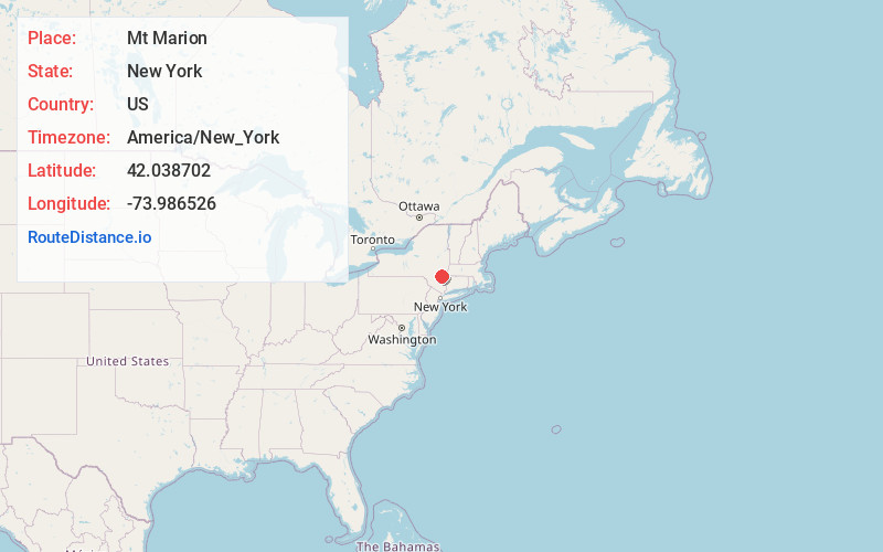 Map of Mt Marion
