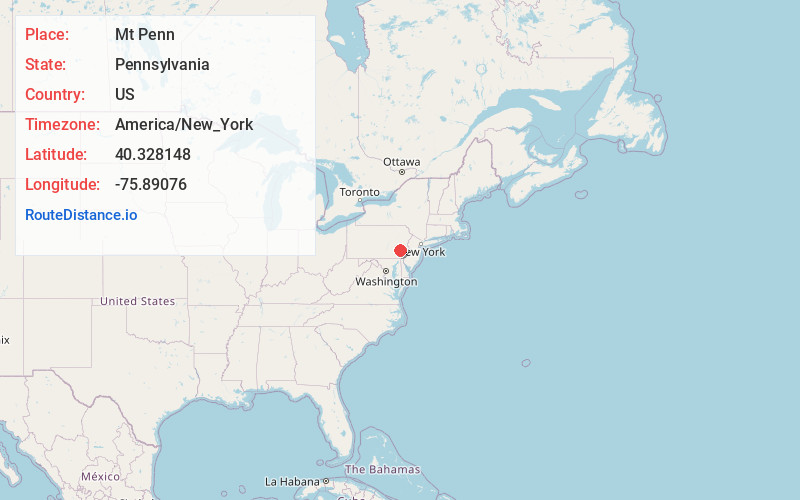 Map of Mt Penn