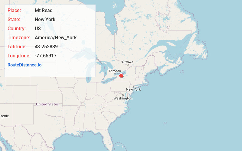 Map of Mt Read
