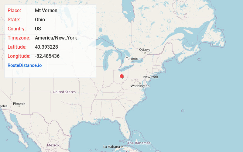 Map of Mt Vernon