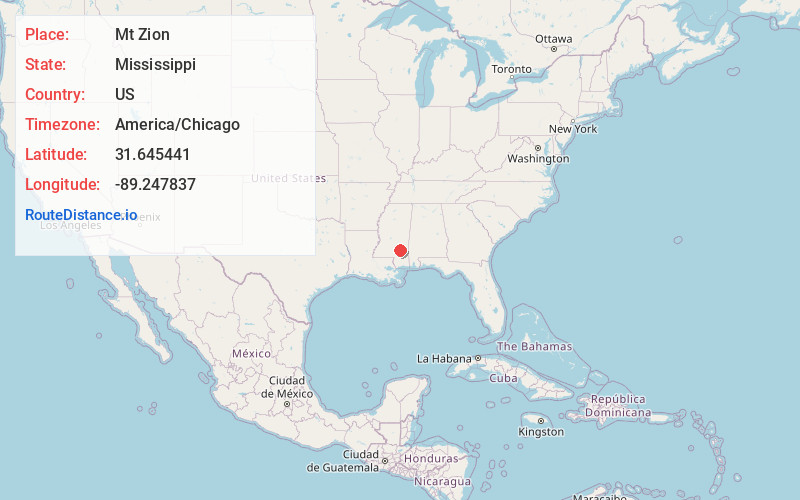 Map of Mt Zion