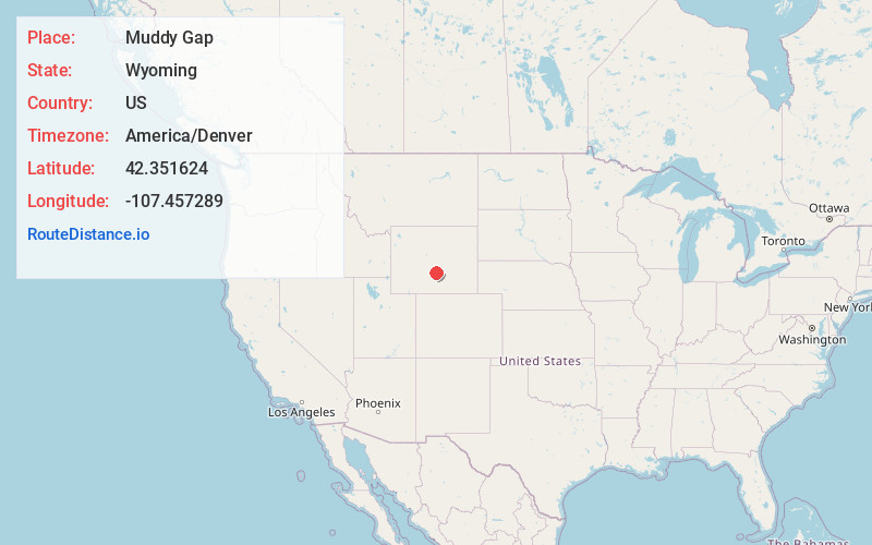 Map of Muddy Gap