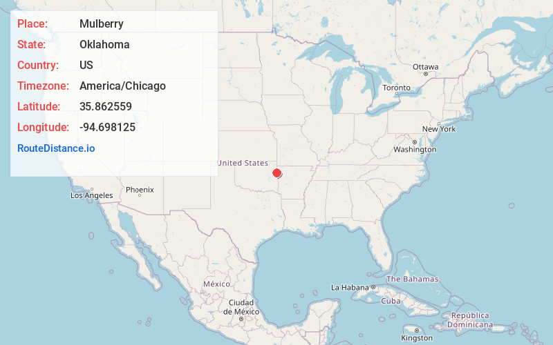 Map of Mulberry