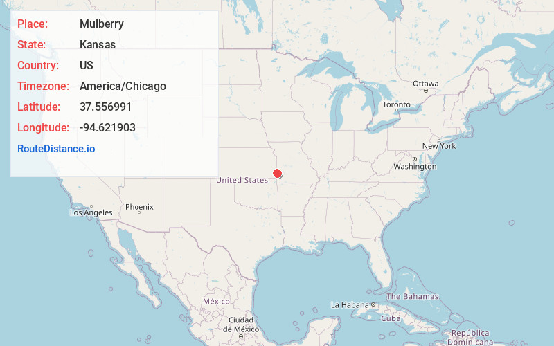 Map of Mulberry